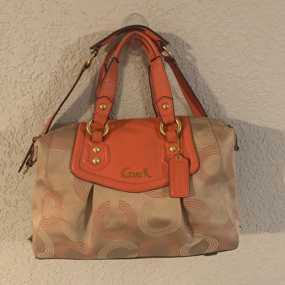 😊Coach Ashley Dotted OP satchel